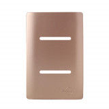 Placa 4x2 2 Interruptores 4X2 - Novara Ouro Rose